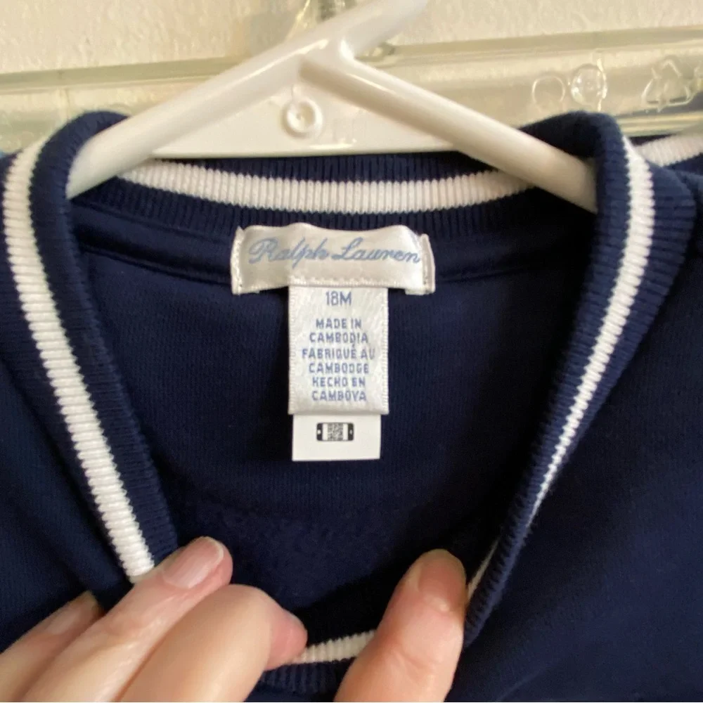 Polo‎ Ralph Lauren US Open Crest Fleece Sweatshirt and Pants Set Sz 18M 2024